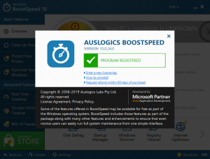 auslogics boostspeed licence